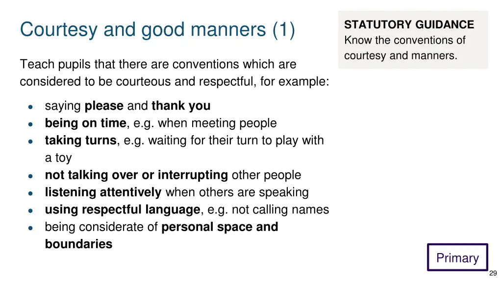 courtesy and good manners 1