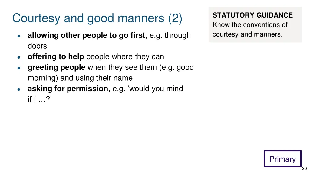 courtesy and good manners 2