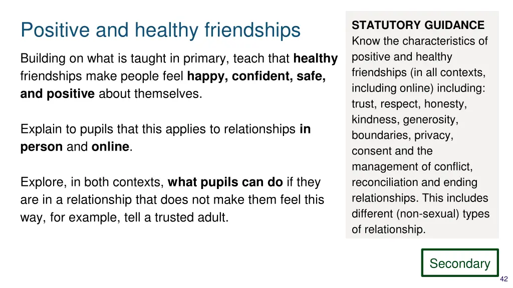 positive and healthy friendships