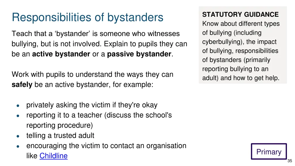 responsibilities of bystanders