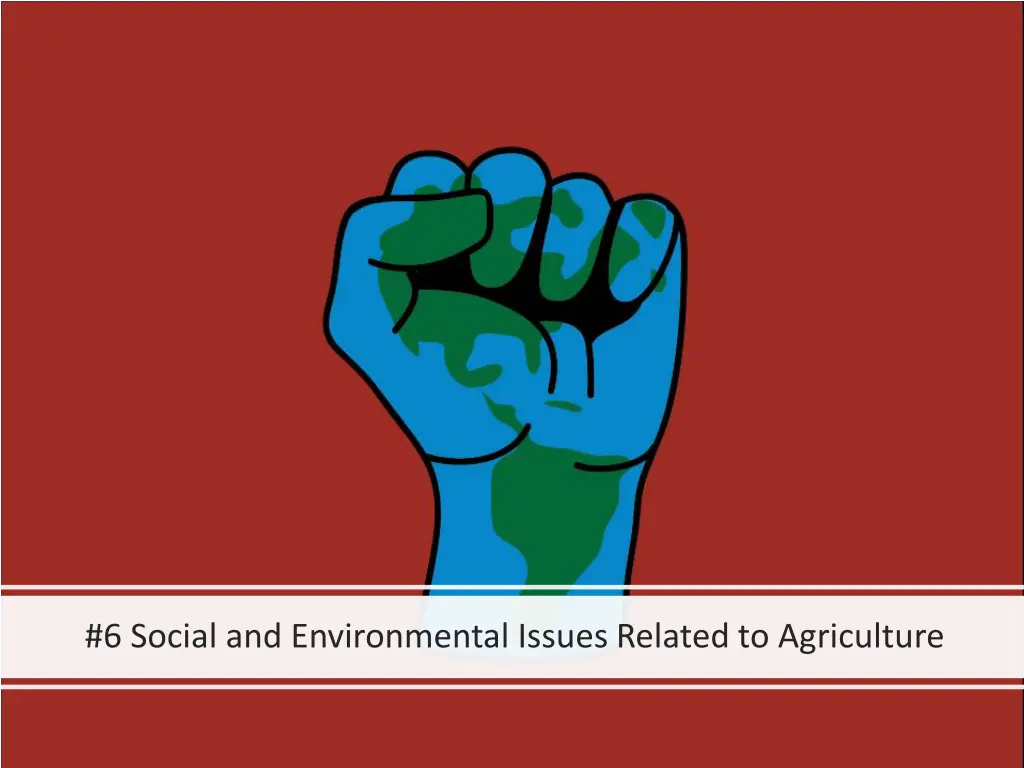 6 social and environmental issues related