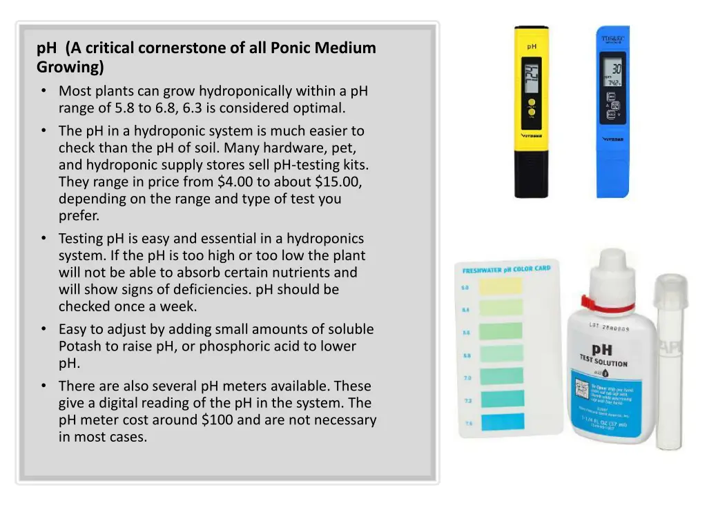 ph a critical cornerstone of all ponic medium