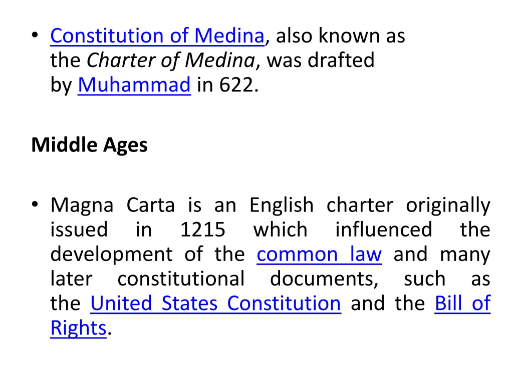 constitution of medina also known as the charter