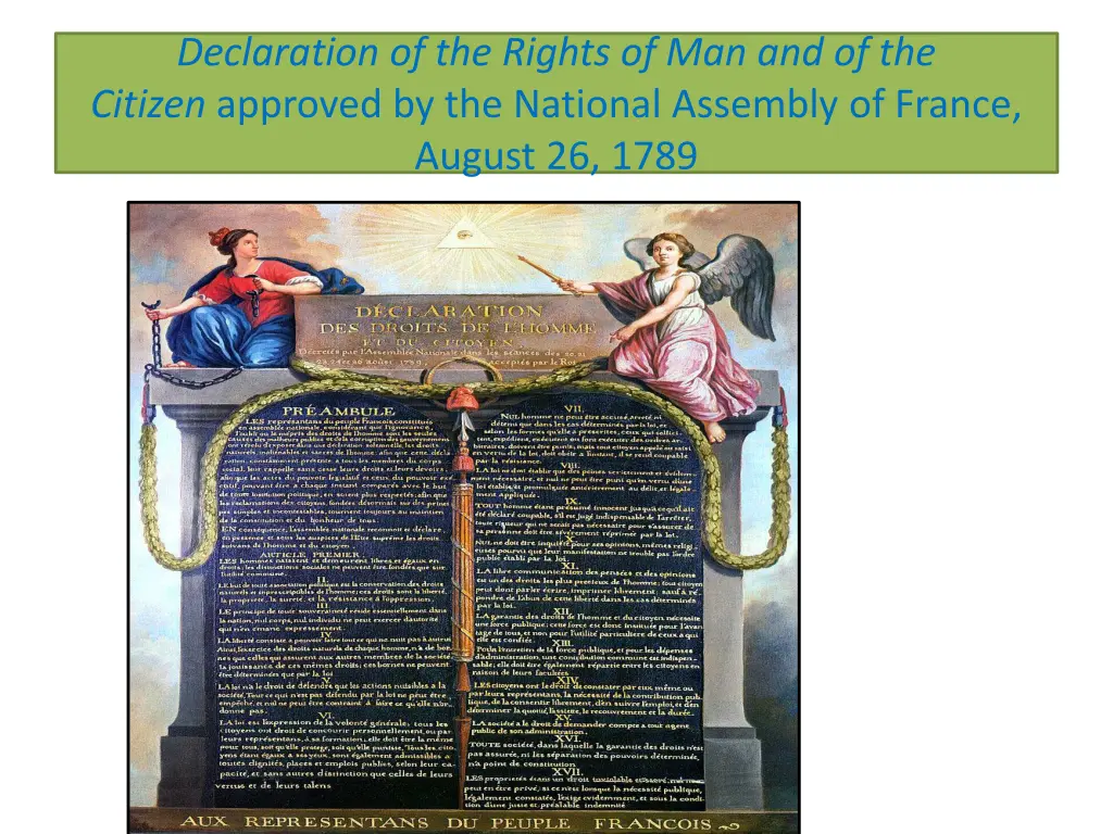 declaration of the rights