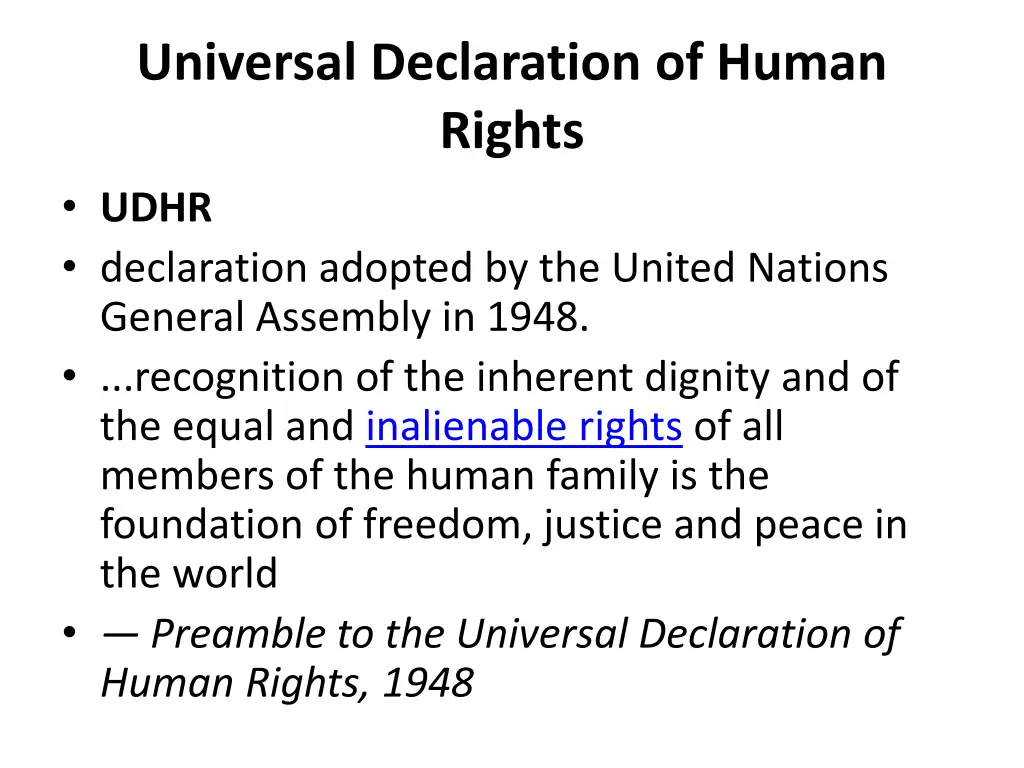 universal declaration of human rights udhr