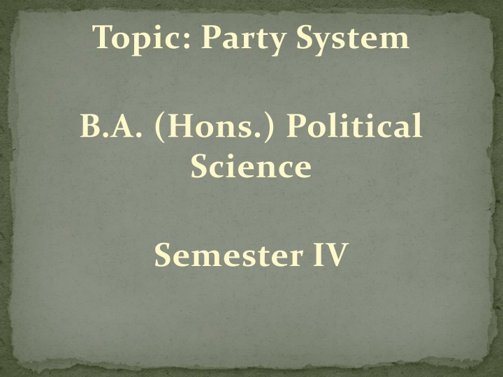 topic party system