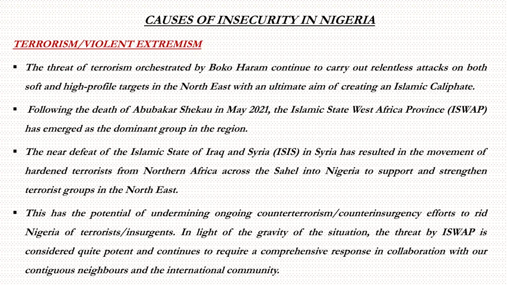 causes of insecurity in nigeria 1