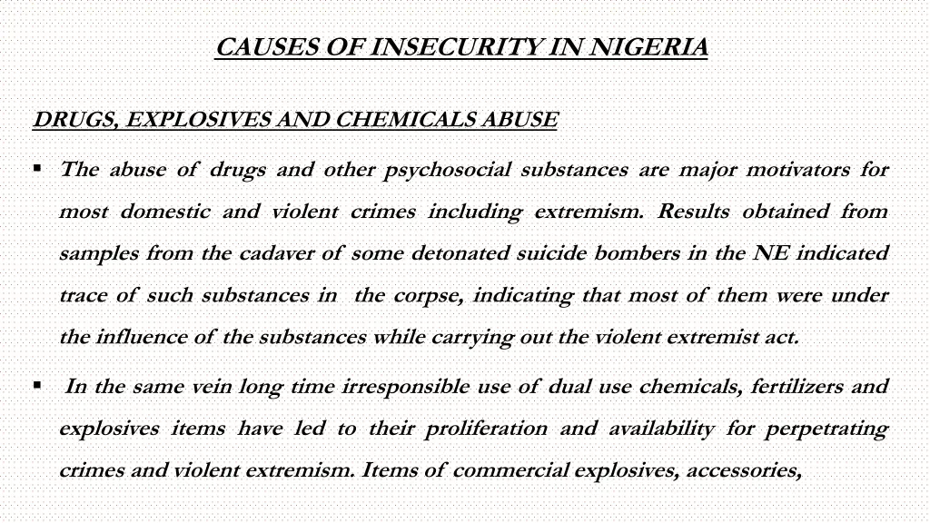 causes of insecurity in nigeria 11