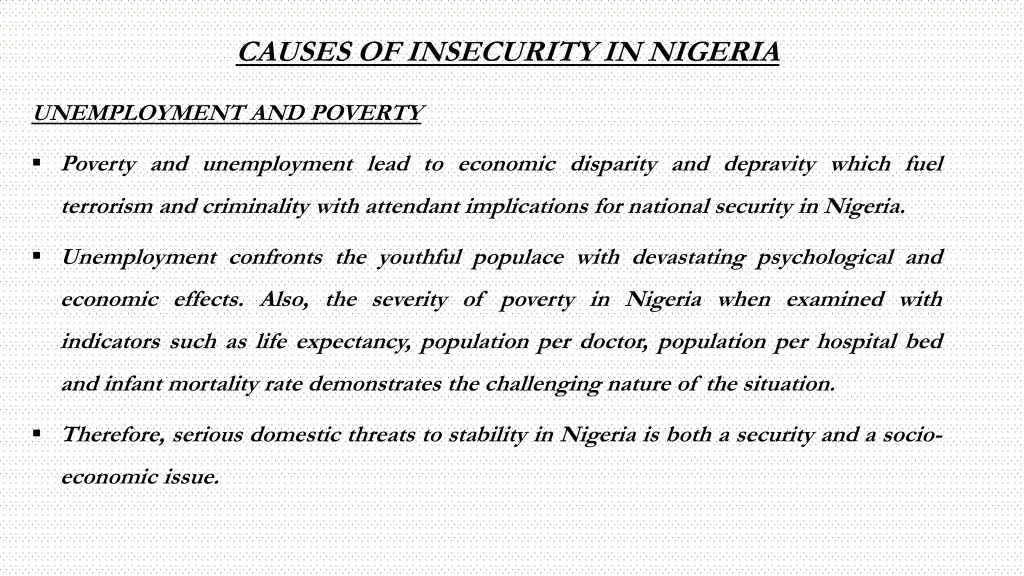 causes of insecurity in nigeria 9