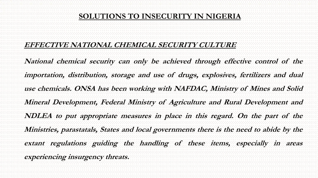 solutions to insecurity in nigeria 4