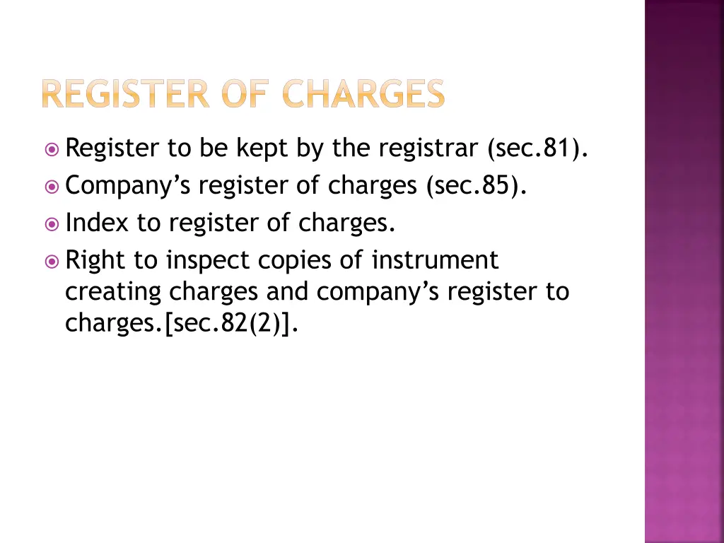 register of charges