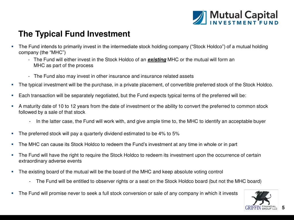 the typical fund investment