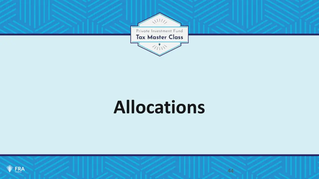 allocations