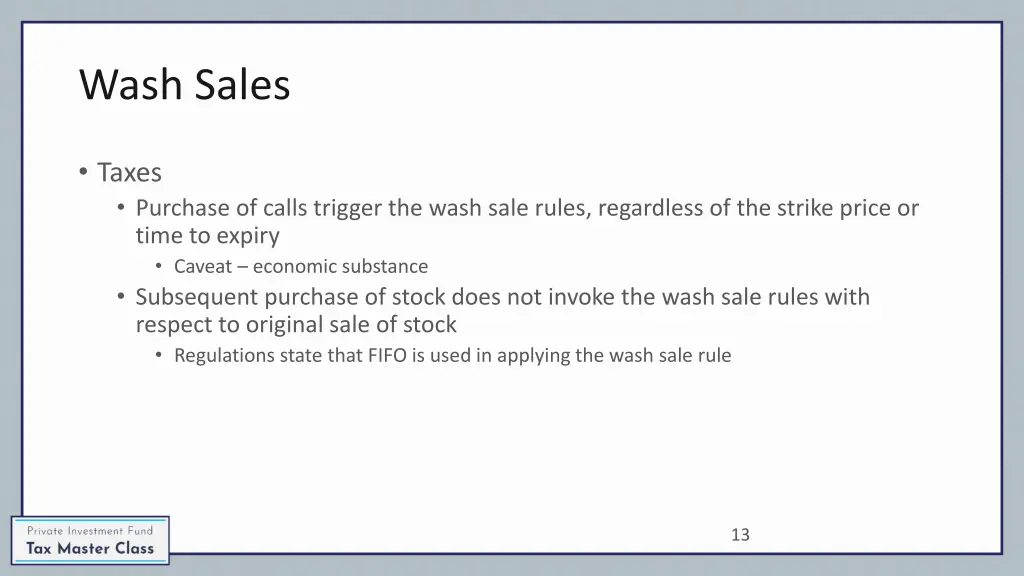 wash sales 10