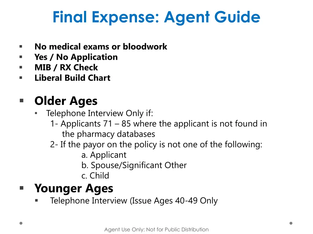 final expense agent guide