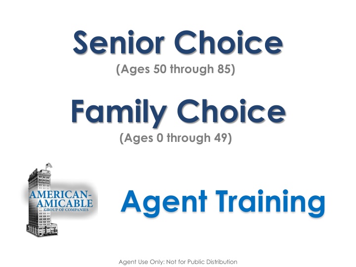 senior choice ages 50 through 85 family choice