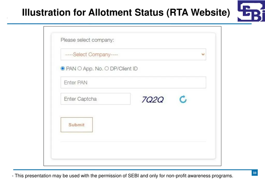 illustration for allotment status rta website