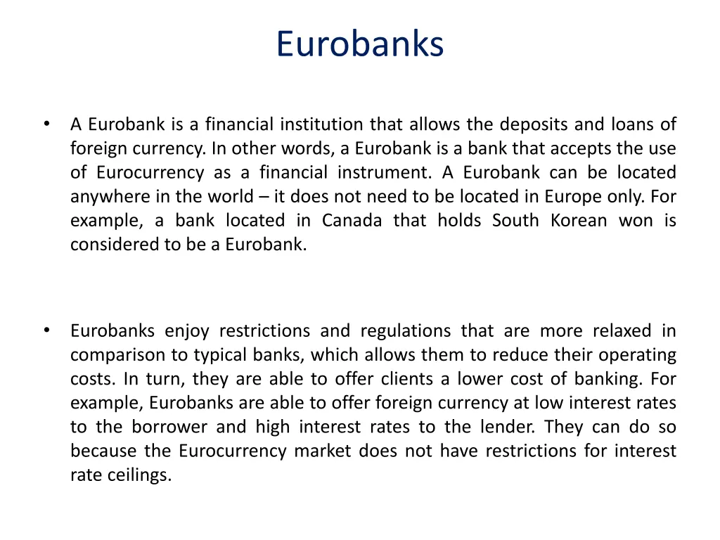 eurobanks