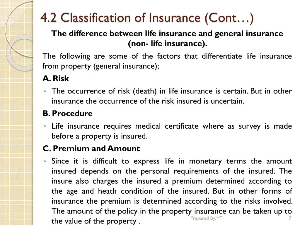 4 2 classification of insurance cont 1