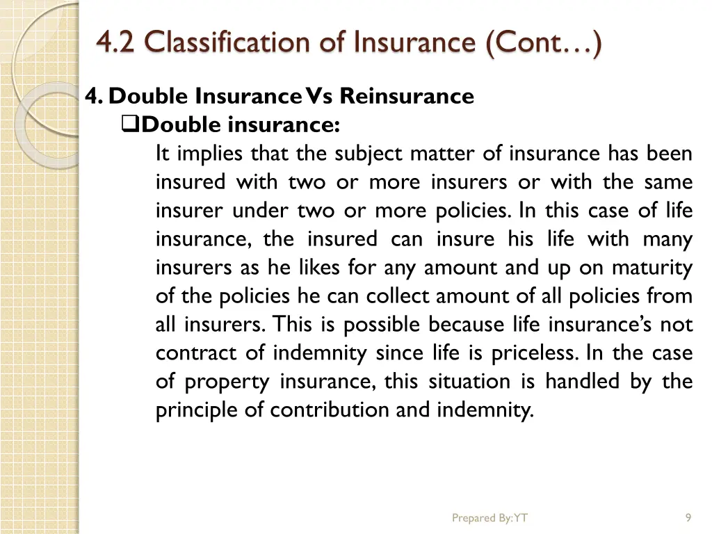 4 2 classification of insurance cont 3