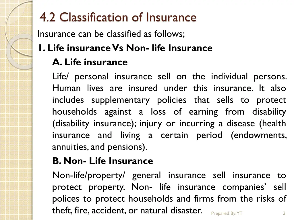 4 2 classification of insurance insurance