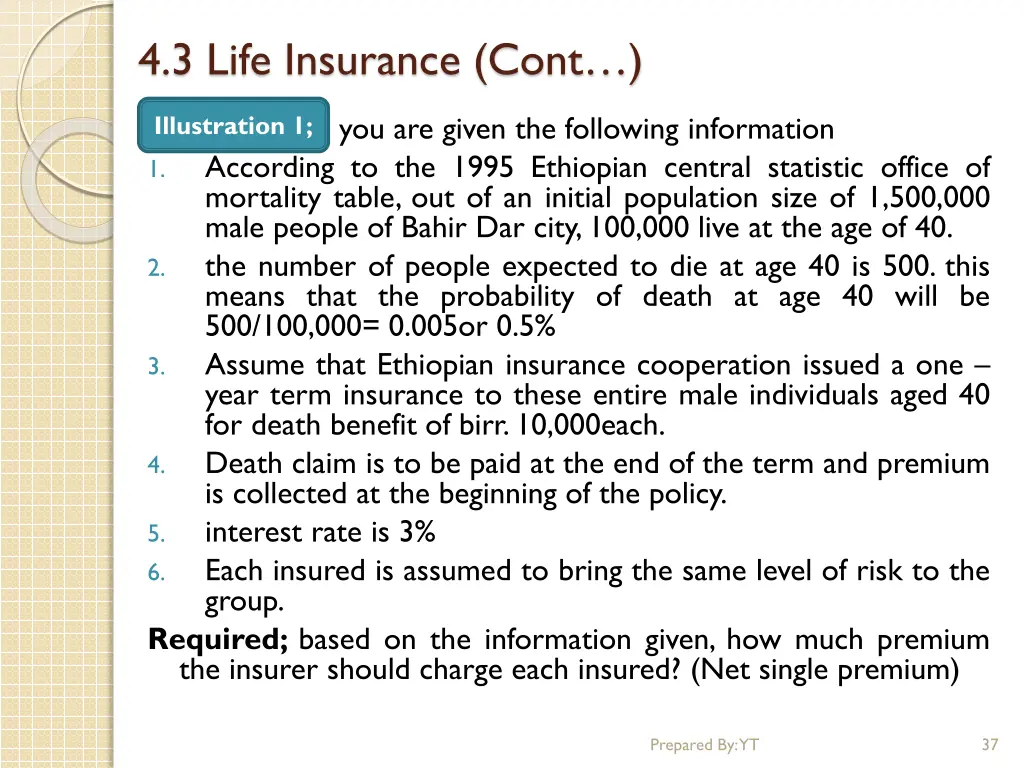 4 3 life insurance cont 23