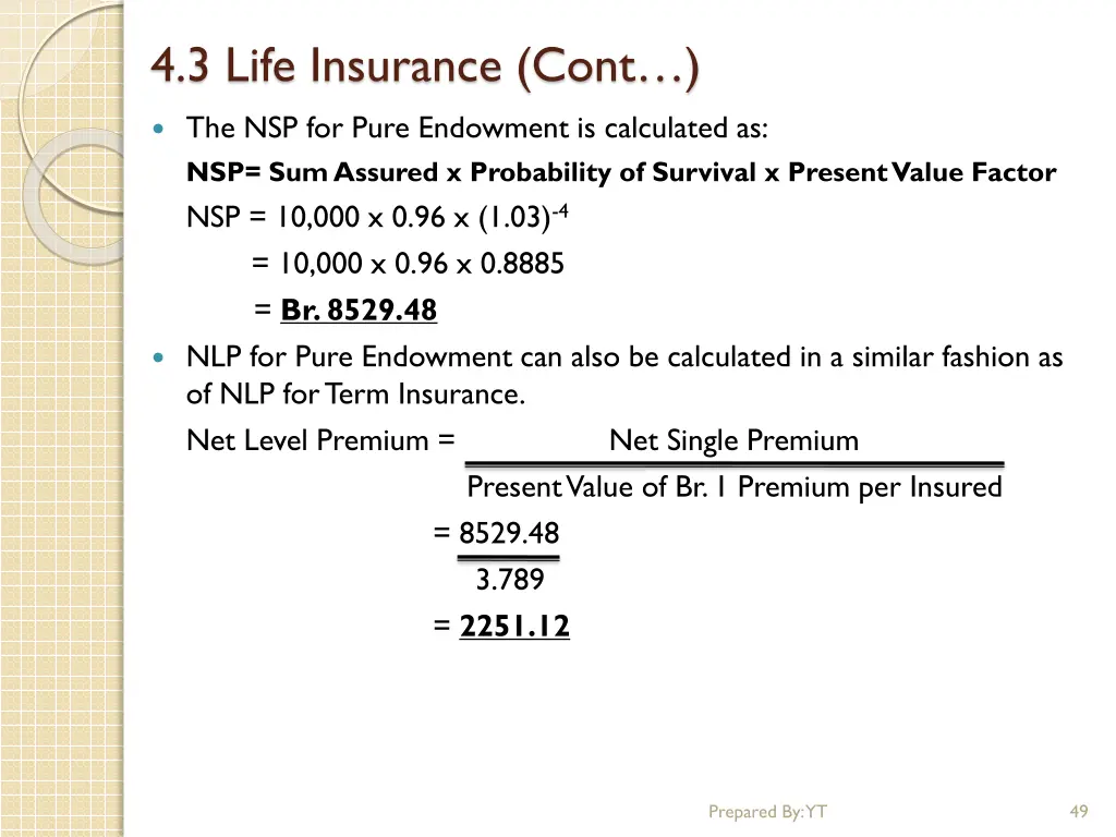 4 3 life insurance cont 35