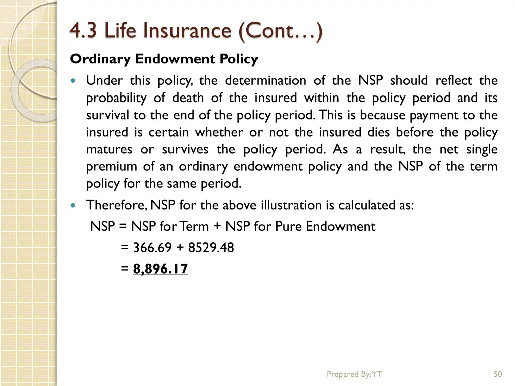 4 3 life insurance cont 36