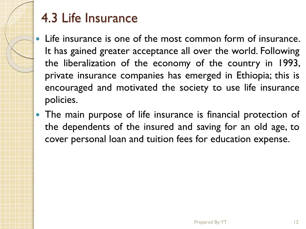 4 3 life insurance