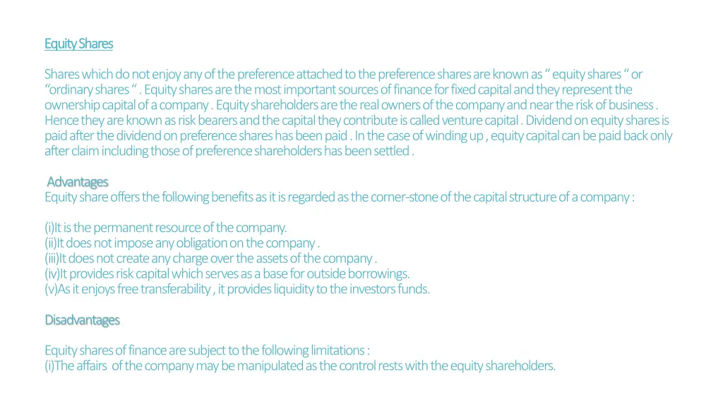 equity shares equity shares