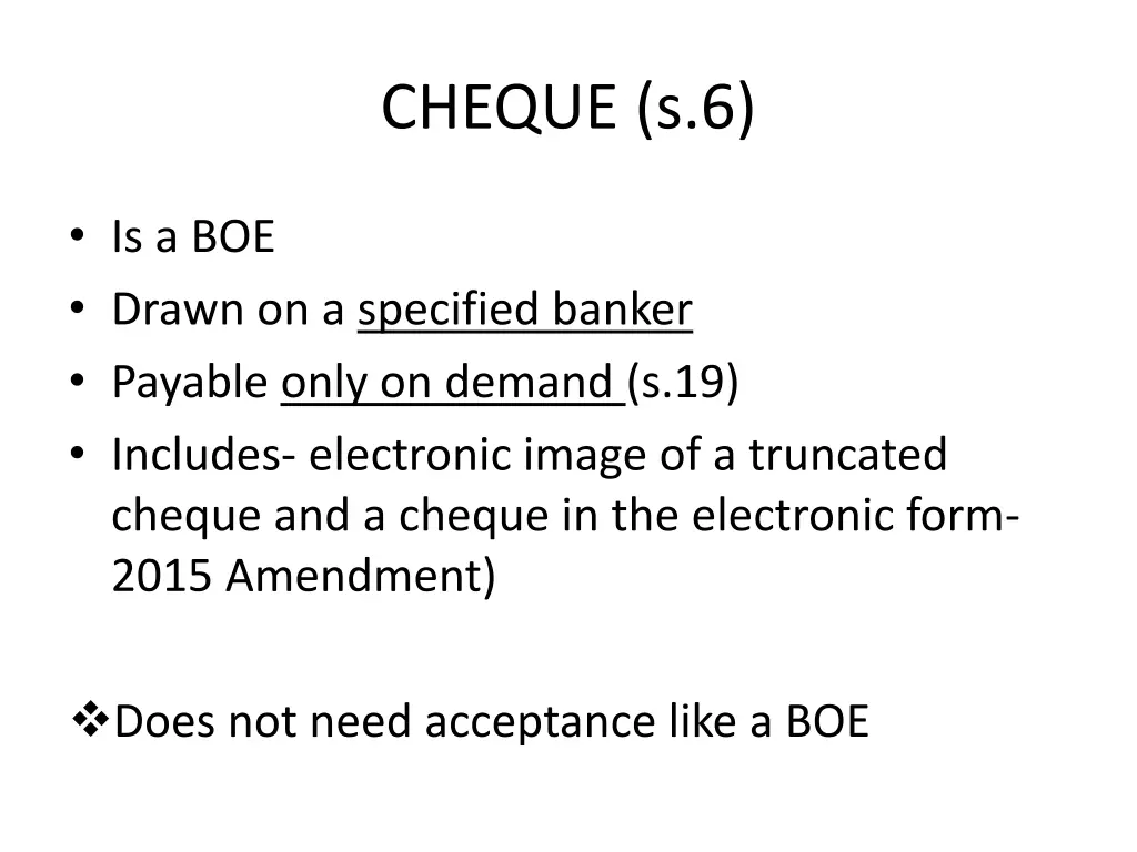 cheque s 6