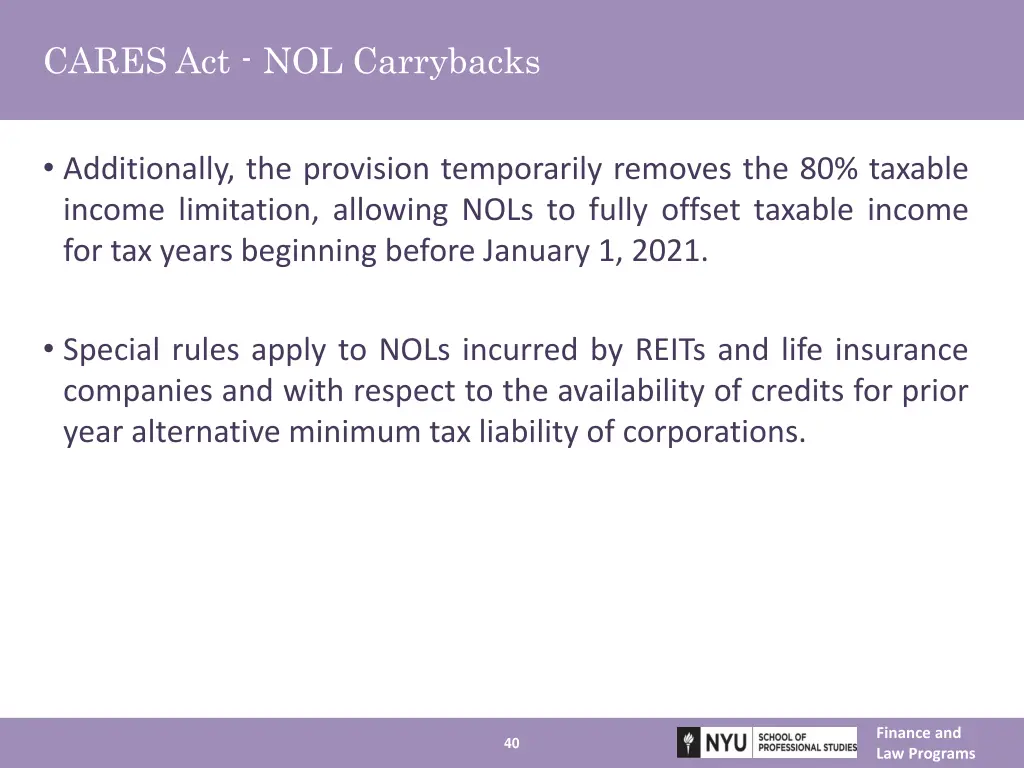 cares act nol carrybacks 1