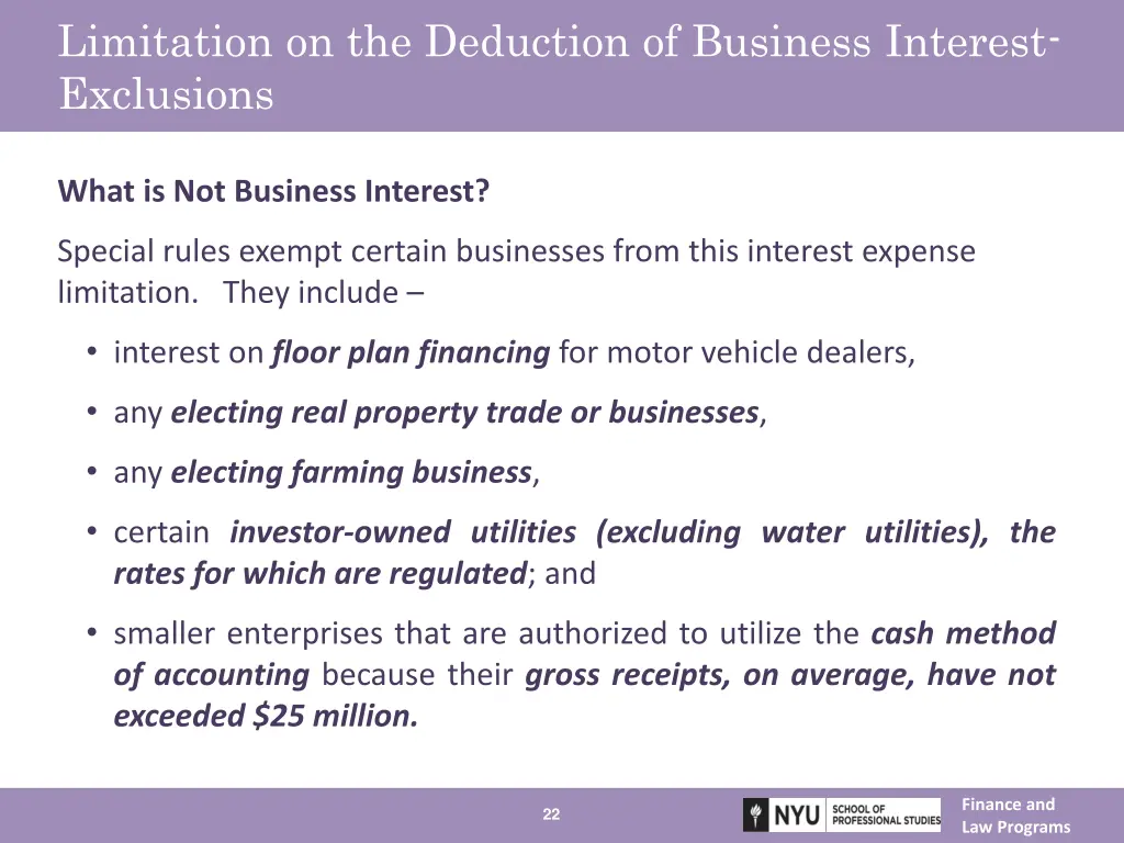 limitation on the deduction of business interest 2