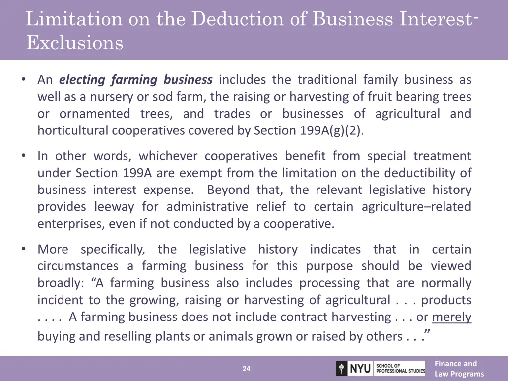 limitation on the deduction of business interest 4