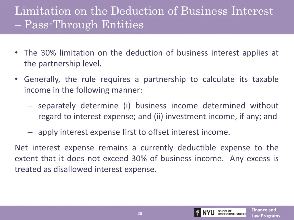 limitation on the deduction of business interest 5