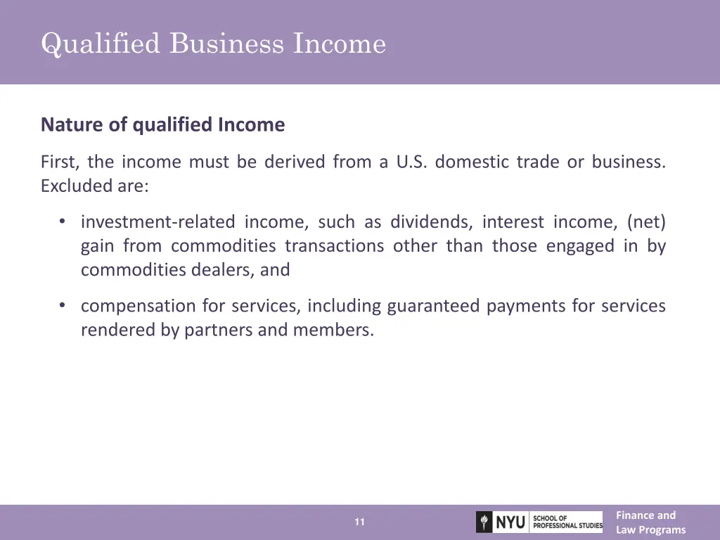 qualified business income