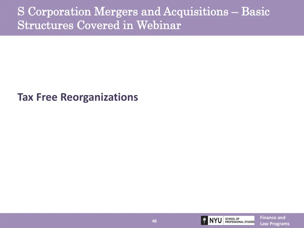 s corporation mergers and acquisitions 1