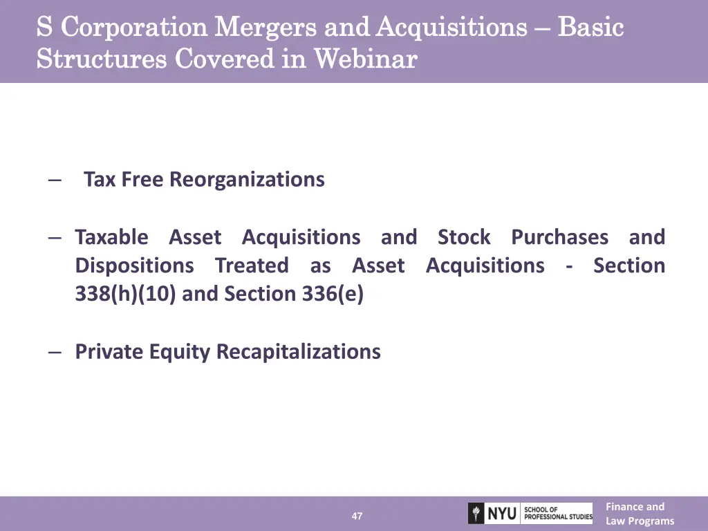 s corporation mergers and acquisitions