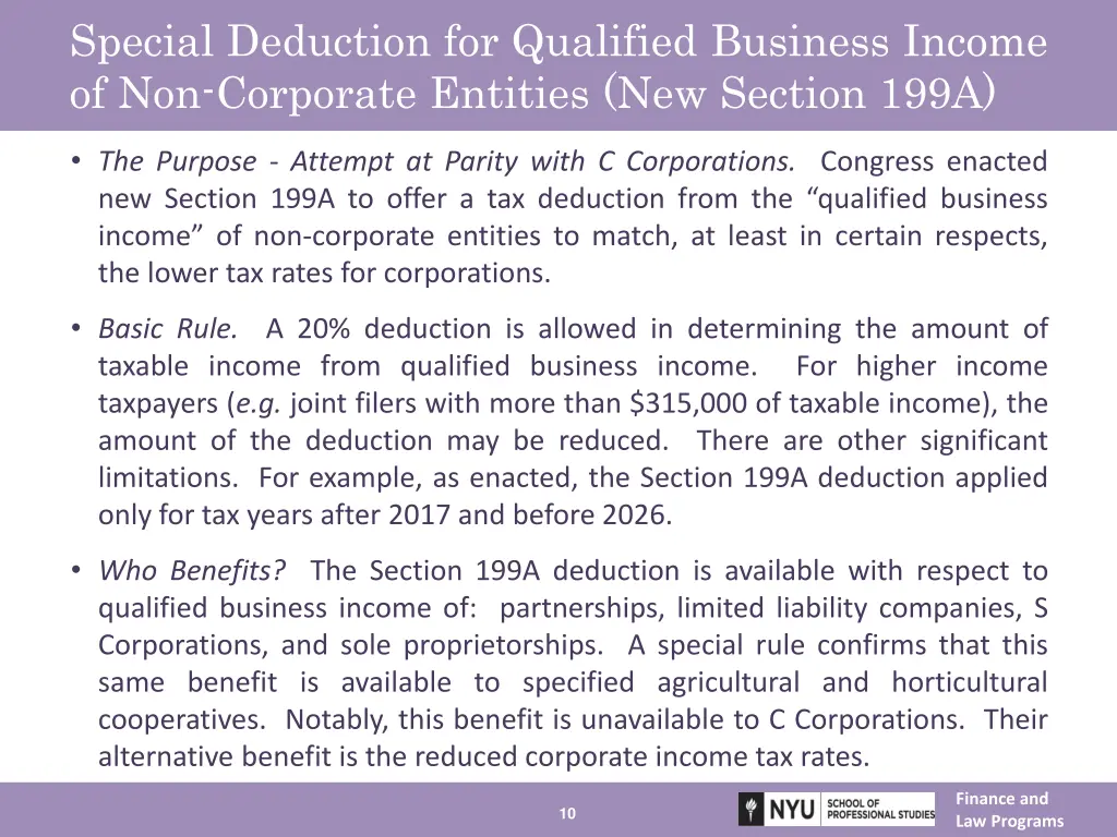 special deduction for qualified business income