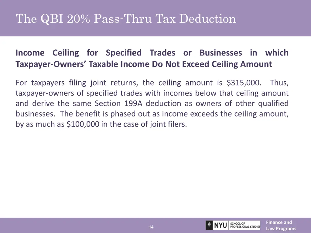 the qbi 20 pass thru tax deduction 1