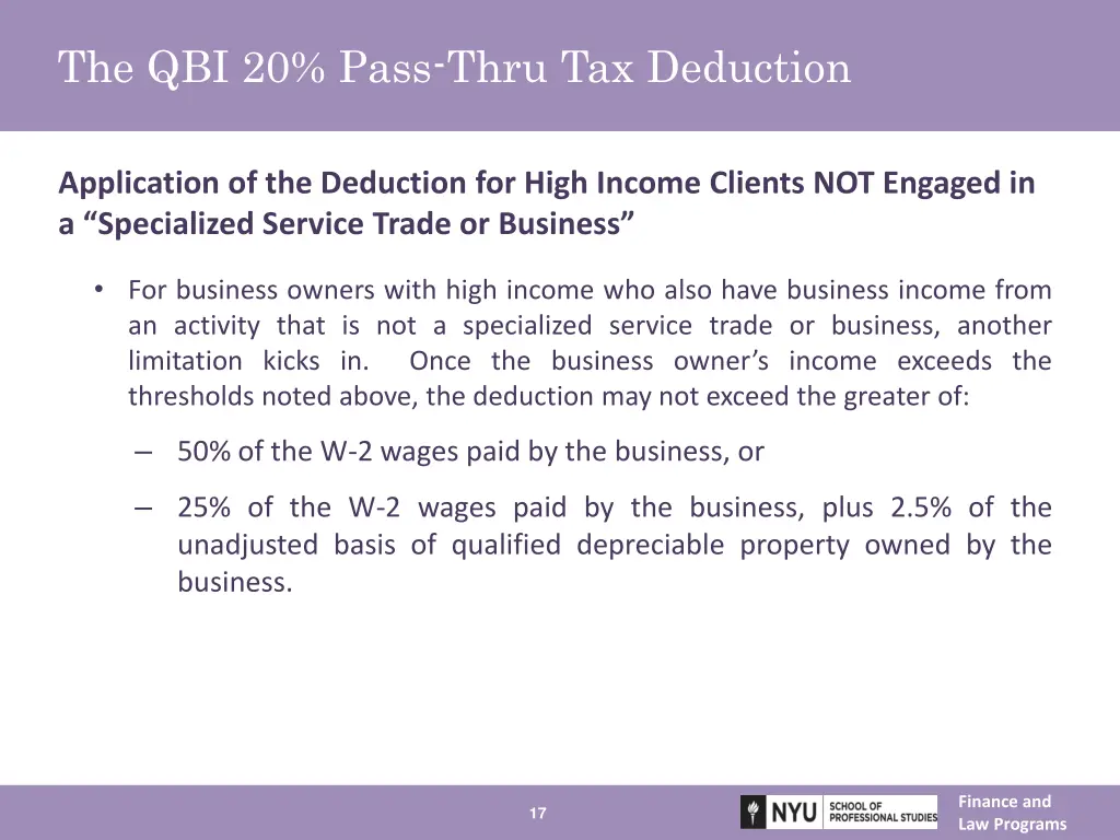 the qbi 20 pass thru tax deduction 4