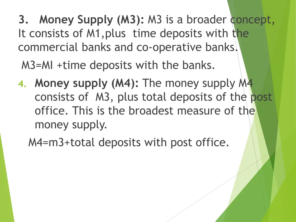 3 money supply m3 m3 is a broader concept