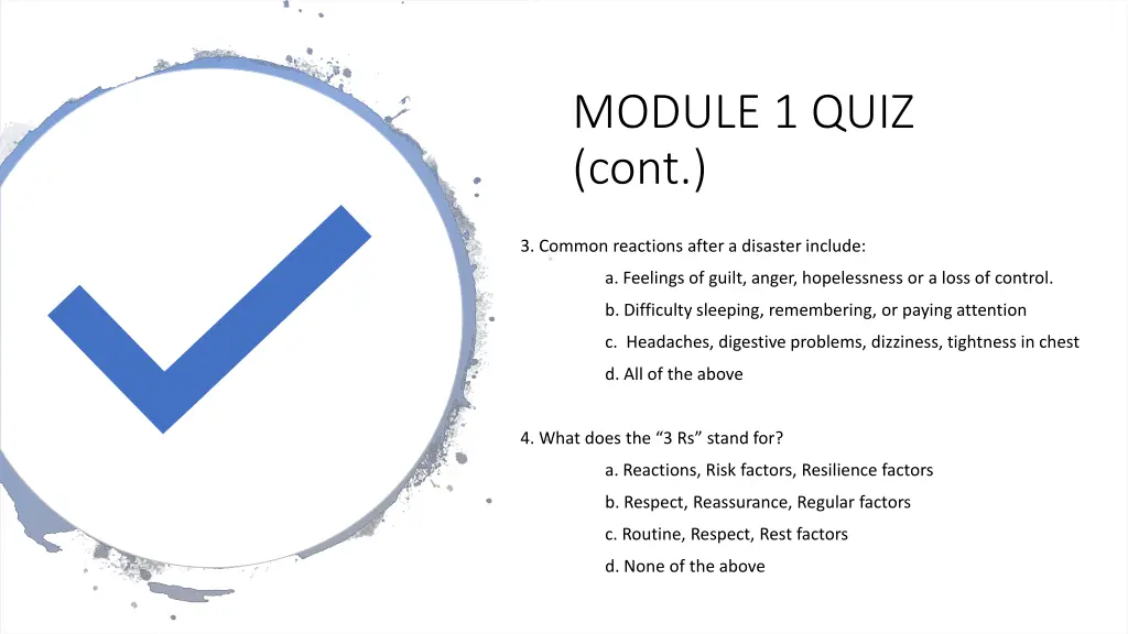 module 1 quiz cont