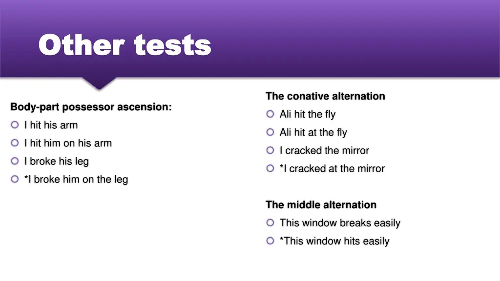 other tests other tests