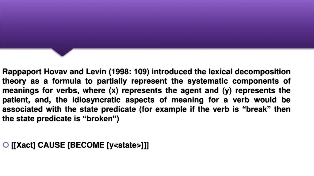 rappaport hovav and levin 1998 109 introduced