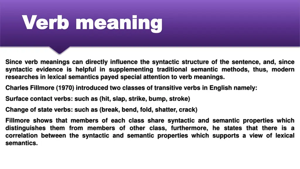 verb meaning verb meaning