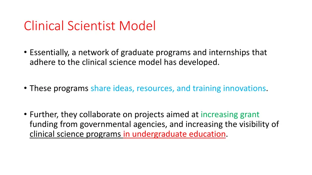 clinical scientist model 2