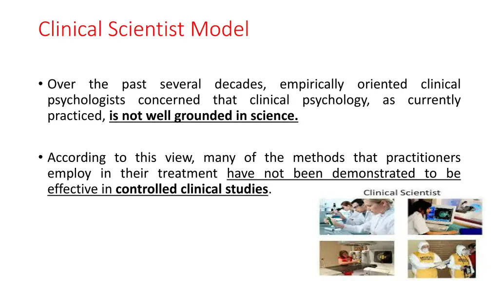 clinical scientist model