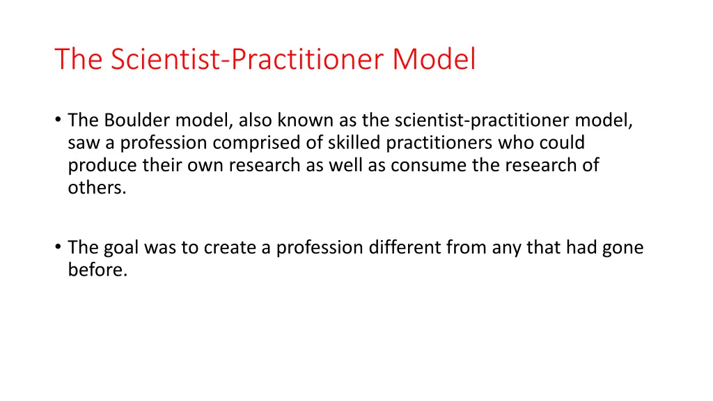 the scientist practitioner model 3