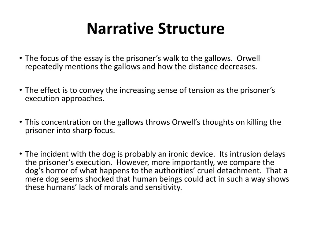 narrative structure